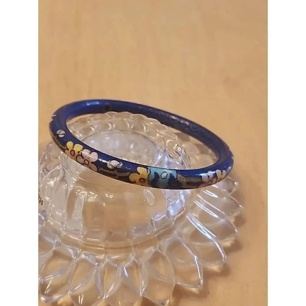 Genuine antique  Smooth Cloisonne Bracelet (firing holes)